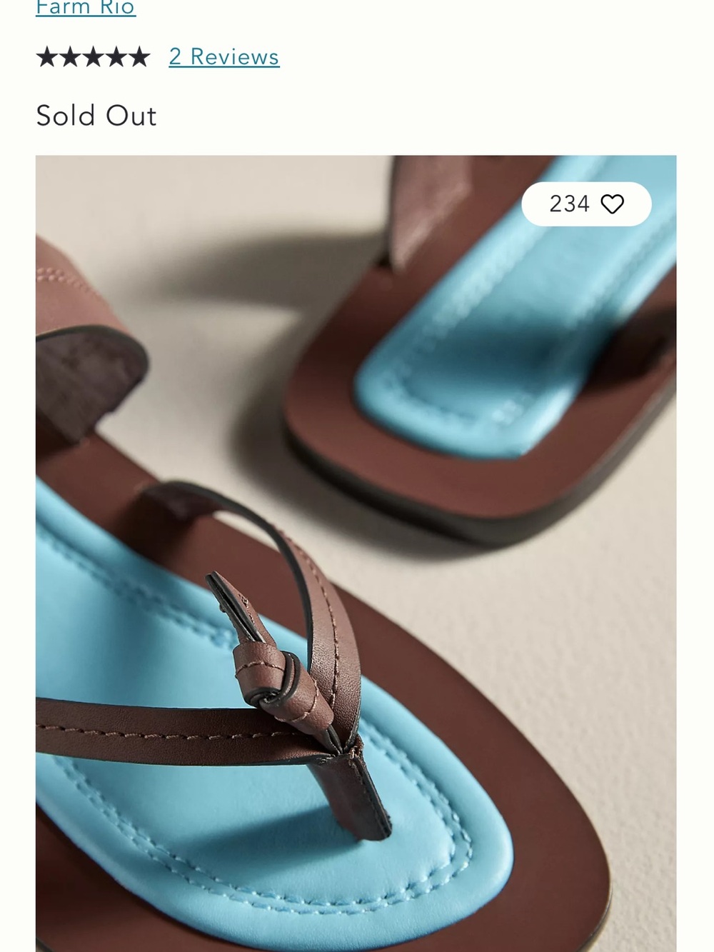 Farm Rios Coffee Tie Flat Sandal - Picture 3 of 8